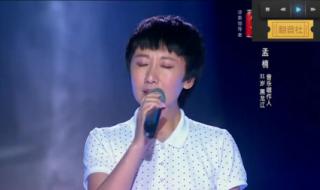 中国好声音孟楠 中国好声音孟楠