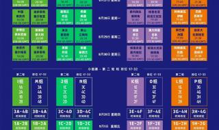 2023年足球亚洲杯赛程表